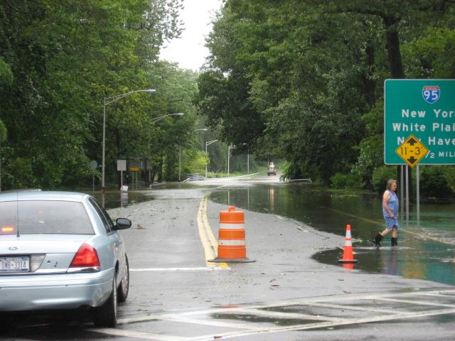 Playland Parkway after Hurricane Irene August 2011